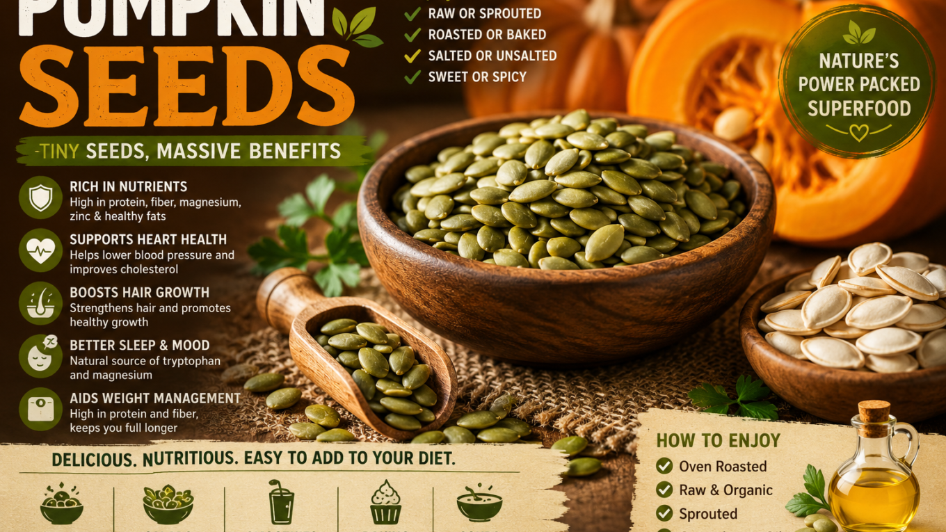 Pumpkin Seeds: Benefits, Nutrition, Recipes & Complete Guide